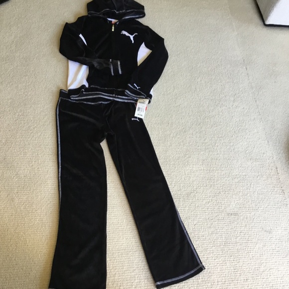 Puma Monochrome Hoodie and Pants Set size L-XL - Picture 2 of 6